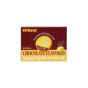 KKBear Chocolate Flavoured Sandwich Biscuits (Halal) 80g