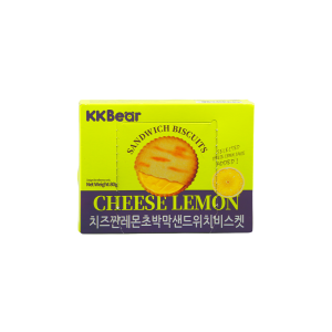 KKBear Cheese Lemon Flavoured Sandwich Biscuits (Non-Halal) 80g